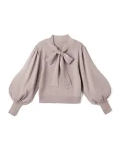 GRL ボウタイニットトップス
