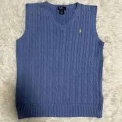Ralph Lauren POLO Vネック コットンニットベスト XL
