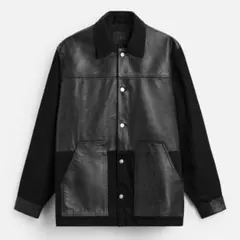 ザラzara ANDERSSON BELL ブラック レザー ジャケット ニット - メルカリ