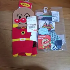 新品　アンパンマン靴下　ベビー　ママ　親子コーデ　ベビーソックス