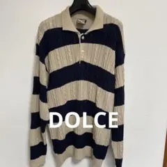DOLCE セーター Mサイズ ベージュ ネイビー