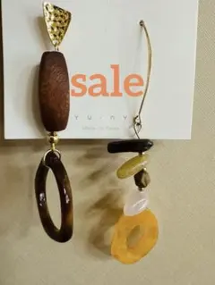 ネ*♪様 ユニークデザイン フープイヤリング