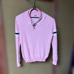 シナコバピンク ハーフジップ ニット セーター