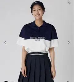 UNITED ARROWS GOLF バイカラー ポロシャツ　Mのサムネイル