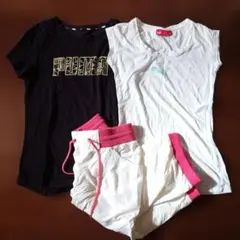PUMA スポーツウェア　3枚セット　Tシャツ　パンツ