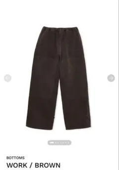 THE SHISHIKUI WORK PANTS BROWN ブラウンS - メルカリ