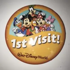 WDW ディズニーワールド【1st Visit!】缶バッジ 缶バッチ