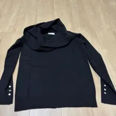 ROPÉ PICNIC ブラックボートネックセーター