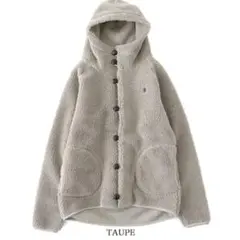 GYMPHLEX フード付きボアフリースジャケット