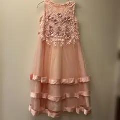 花柄ピンクドレス140センチ