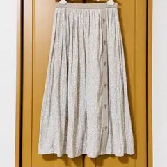 any sis エニィスィス フレアスカート 小花柄 ベージュMサイズ 新品