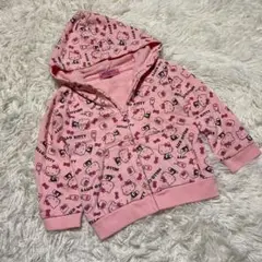 キティちゃん【100㎝】パーカー　ピンク　女の子キッズ　ハローキティ　サンリオ