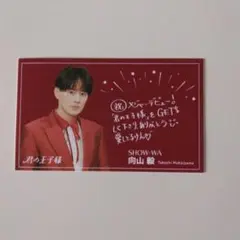 show-wa 向山毅　　　うちわ　アクスタ未開封　　新品 SHOW-WA♡向山毅(たけちゃん)1stコンサートアクスタ&トレカ