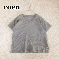 コーエン 半袖 Tシャツ M グレー Vネック ディリー使い カジュアル