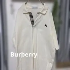 Burberrys バーバリー　アイボリー ポロシャツ L90年代