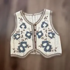 ★花柄ベスト