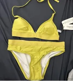 【新品未使用タグ付き】Calvin Klein イエロー セパレートビキニ XS