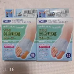 ソルボ 外反母趾サポーター Mサイズ 固定薄型メッシュタイプ 左右セット
