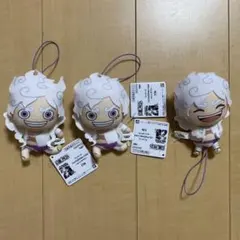 ワンピース　ゴムひも付きぬいぐるみ ～ルフィ　ギア5～ ニカ 3個セット