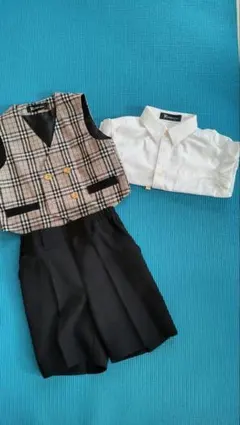 フォーマル ベスト シャツ ショートパンツ セット