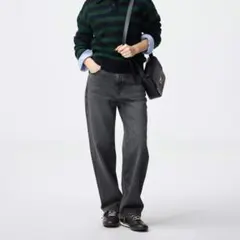 GUハイライズストレートジーンズ Mサイズ