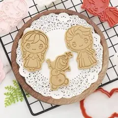 新品未使用◇ ディズニー アナ雪 クッキー型 アナ エルサ オラフ