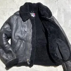 美品/希少 schott フライトジャケット　B-3 ブラック　ロゴ金具　44 2025年最新】schott b-3の人気アイテム - メルカリ