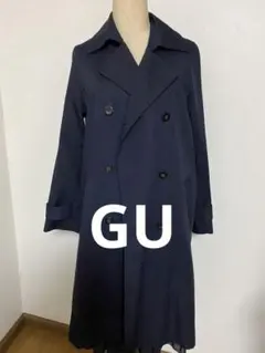 GU トレンチコート ネイビー S