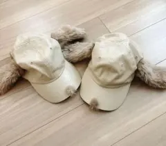 USJ❤ユニバーサル　スヌーピーの耳付き　ベージュ　キャップ　帽子　1個