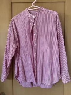 Ciaopanic Typy ピンク白ストライプ長袖シャツ