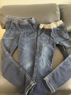 GU デニム長ズボン2セット