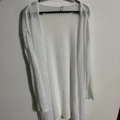 UNIQLO XL ホワイト 長袖カーディガン