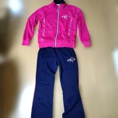 Kaepa girls ケイパジャージ上下セット ピンク ネイビー160サイズ
