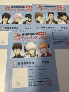 銀魂　銀魂高等学校　3年Z組　ナンバリング学生証