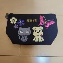ANNA SUI 猫と犬デザインポーチ