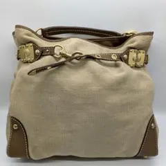 miumiu ミュウミュウ ジュート トートバッグ ブラウン