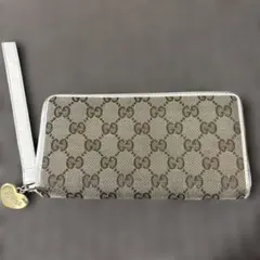 GUCCI GGキャンバス ラウンドファスナー 長財布 ベージュのサムネイル