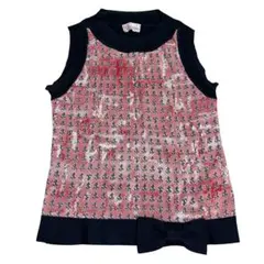 RED VALENTINO アンカー柄 裾リボン ニット ノースリーブのサムネイル