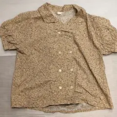 エヘカソポ　小花柄 半袖 ブラウス ベージュ　Fサイズのサムネイル