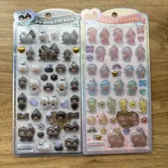 【正規品】うるちゅるポップシール　モンチッチ　白黒　カラフル