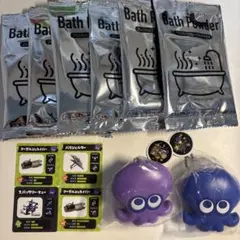 バスパウダー5パックとスプラトゥーン3グッズセット