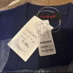 正規品 CABaN コットンカシミヤ クルーネックカーディガン　ネイビー　紺色