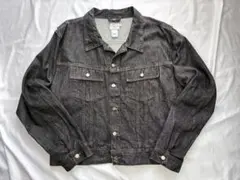 USA製 Calvin Klein Jeans ブラックデニムジャケット XXLのサムネイル