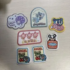 エンジェルブルー 刺繍ステッカー
