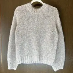 タグ付き　grove グローブ　クルーネック 長袖ニットセーター　ラメ