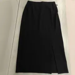 GU ブラック ロングスカート スリット入り