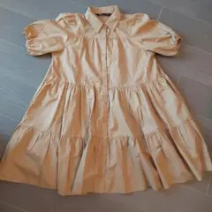 ZARA ザラ　ティアードワンピース パフスリーブ チュニック size:XS