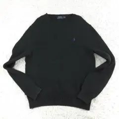 美品◎ポロラルフローレン セーター ブラック 黒 現行タグ ポニー刺繍