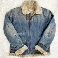 Johnbull ジョンブル　ボアデニムジャケット B-3型フライトジャケット