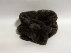 【美品】フェイクファーティペット　ブラウン